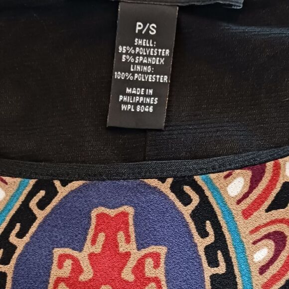 INC Scoopneck Paisley Sheath Dress 3/4 Sleeves Sz Small - Picture 10 of 10